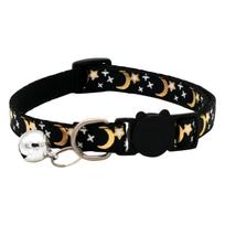Breakaway Collars With Bell Stars Cute Adjustable Safe Collars With Pendant Glow In The Dark One Size juoda