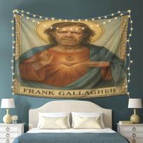VIKAMA Shameless Frank Gallagher Tapestry Retro Funny Wall Hanging Bedroom Bedhead Dorm Gaming Room Backdrop Decor 74x94cm(29x37in)