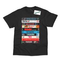 Cult Classic Horror Movie Inspired VHS Collection DTG Printed TShirt Unisex T-Shirt XXXXL