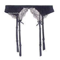 Women'S Suspenders Lace Garter Belt Adjustable Double Breasted Waist Sexy Lingerie Plus Size Transparent Underwear For Stockings One Size gray