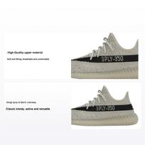 Adidas „Yeezy Boost 350 V2 Kids Slate Slate“ vaikiški sportbačiai rudos spalvos, juodos spalvos HP7872 29