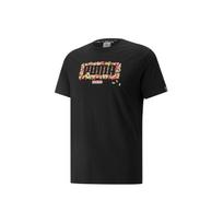 Puma X Haribo Gummy Bears Graphic Round Neck Short Sleeve T-Shirt Unisex Tops Black 532794-01 XS black