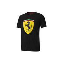 Puma Ferrari Race Big Shield Tee Men Tops Black 597956-02 XS