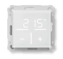 Homematic IP 161458A0 skaitmeninis sieninis termostatas su stikliniu priekiu, baltas, 230 V, IP20