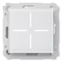 Smart stiklinis mygtukas HomeMatic Homematic IP Glass push-button, 230 V, 868 MHz, baltas, 54.5×54.5×29 mm