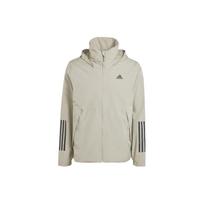 Adidas Bsc 3-Stripes Rain.Rdy Jacket Men Jacket Pebble-Grey IS1236 S