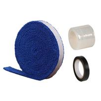 Tennis Racket Grip Tape Antislip Squash Racket Grip Tape Water Absorbent Grip Tape Roll Badminton Racket Grip Towel mėlyna