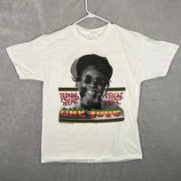 Vtg Burning Spear Reggae Music Cotton White Full Size Unisex Tee Shirt KN064 Unisex T-Shirt XXL