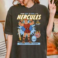 Hercules action figure poster for Unisex Women and adults Tshirts and childrens shirts oversized t shirt S