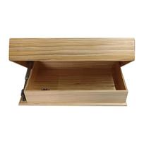 Wooden Magic Flap Shelf with Secret Compartment Floating Rack Wall-Mounted Display Cabinet Rack for Book Wine Plant Disc Storage