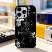 Dark Gothic Cybersigilism For iPhone 17,16,15,14,13,12,11,Pro,Max,Plus,E,Air,Mini Anti Fall Black Matte Hard Bumper Phone Case iPhone13
