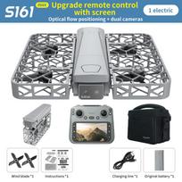 2026 Mini Drone Flying Camera S161 MAX Dron Screen Control 8K HD Aerial Photography Brushless Full Enclosure Flying Machine Quadcopter with 5G WiFi 4K+1 battery balta