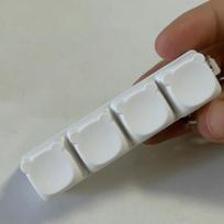 New DIY Keyboard Fidget Keychain 9 Keys Relief Stress Clicker Keys Button Keycap Pinch Pass The Time