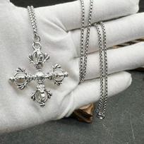 Bodhi Leaf Buddha Statue Tibetan Silver Pendant – Unisex Shakyamuni Ksitigarbha Necklace gray