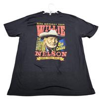 Willie Nelson Shirt Mens XL Black 90th Birthday Tour 2023 Concert Graphic Tee Unisex T-Shirt S
