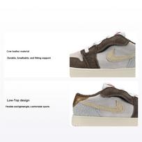 Air Jordan 1 Low ALT PS Year of the Rabbit Kids Sneakers Brown Palomino Metallic-Gold DZ4443-200 28