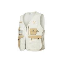 Puma Florid Summer Logo Mesh Casual Utility Vest Men Tops Beige 533740-55 S