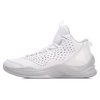 Li Ning Winding Court Shock Absorption Rebound Mid-Top Basketball Shoes Unisex Sneakers White Gray ABPN007-2 45