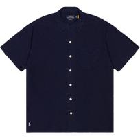 Polo Ralph Lauren Solid Color Pony Embroidered Loose Short Sleeve Shirt Men shirts Dark-Blue MNPOWOV1N820436-410 XS