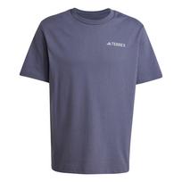 Adidas Terrex Fashion Simple Loose Pullover Round Neck Short Sleeve T-Shirt Men Tops Dark-Blue JI8309 M