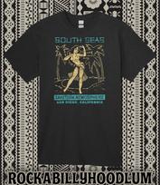 Retro Tiki Art Tee T Shirt Cotton Bar Mug Restaurant South Seas Los Angeles CA M