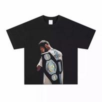 Lionel Messi Football T Shirt Unisex Pure Cotton Short Sleeve Champion Street Look Top For Men Women Daily Casual Outfit S