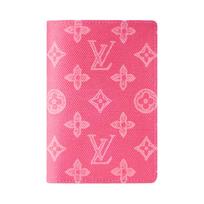 Louis Vuitton Passport Cover Monogram Origine Rose Ruban Canvas Women Wallets Pink M27615 Box(Basic Set+Box)