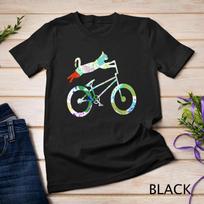 Cat On BMX Bike Kitten Lover Cycling Bicycle T Shirt S juoda