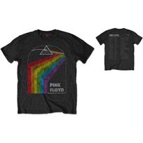 Pink Floyd T-Shirt: Dark Side of the Moon 1972 Tour (Back Print) OFFICIAL NEW L black