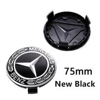 4 vnt. 75 mm automobilio ratlankių centriniai dangteliai Rato stebulės dangteliai Ratlankių uždangalai Mercedes Benz AMG A B C S Klasės E GLA CLA GLB GLE GLK GLS Priedai 4pcs