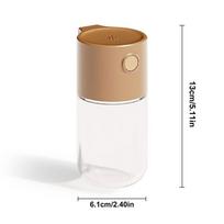 Salt Control Bottle Powder Sugar Shaker Precise Quantitative Push Type Dispenser Transparent Bottle Measuring Dispenser ruda