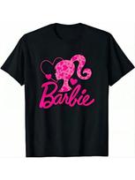 Kawaii Barbies T-Shirt Anime 100% Cotton Tops Cute Short Sleeves Cartoon Barbise Doll Tops Summer Loose Personality Girl Student S juoda