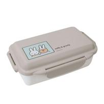 Kutsuwa Miffy Grunty MF838 Sealed Bento Box with Closure in & Single-Tier 4-Point (Made Japan)