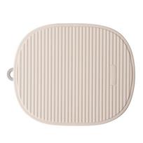 Heat Resistant Silicone Mats, Kitchen & Dining Essential, Saves Your Tables from Stains & Scratches, Dishwasher Safe & Stylish smėlis