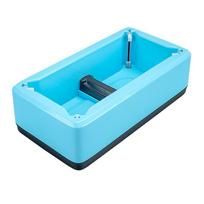Waterproof Automatic Shoe Cover Machine Hand-Free Portable Disposable Booties Maker Fully Automatic Shoe Cover Dispenser mėlyna
