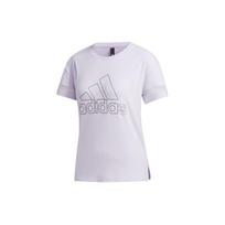 Adidas Style GFX T-Shirt With Bos Logo Print Women Tops Light-Purple GJ9023 M