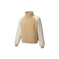 Puma FW22 Color Block Faux Shearling Striukė su užtrauktuku Unisex Striukės Kavos 539569-20 L beige