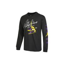 Nike Basketball Print Sport Crew Neck American Vintage Long Sleeve T-Shirt Men Tops Black DA6533-010 L black