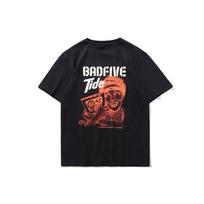 Li-Ning x Tide Co-Branded BADFIVE Short Sleeve Culture Shirt Men Tops Black AHSP945-4 M