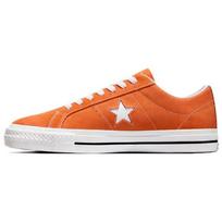 Converse One Star Suede Lace-Up Comfortable Versatile Non-Slip Durable Low-Top Skate Shoes Unisex Sneakers Orange White A07899C 47.5 orange