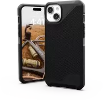 UAG Urban Armor Gear dėklas METROPOLIS LT suderinamas su MagSafe, skirtas IPHONE 15 Plus kevlar juodas