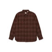Levis Plaid Pocket Loose Long Sleeve Shirt Men shirts Brown 19573-0172 S