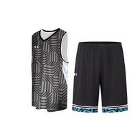Under Armour Logo Print V-Neck Basketball Vest And Mid-Waist Shorts Casual Sports Set Men sets Black 23500102-001+24500211-001 M