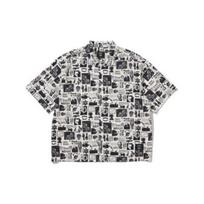 Levis FW22 Graphic Print Short Sleeve Shirt Unisex Shirts Black White A3695-0000 L