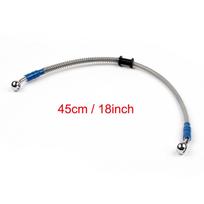 45cm/18  M10 Stabdžių Alyvos Žarna, Banjo Jungtis, Nerūdijančio Plieno Antgalis