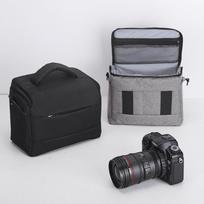 Universalus DSLR fotoaparato krepšys Canon, Nikon, Sony - Vienas petys, Profesionalus ir stilingas vyrams ir moterims Black Small