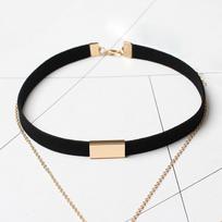 New  Choker Necklace Gold Chain Bar Chokers Chocker Necklace