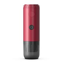 New Portable Wireless Heated Espresso Machine - Fully Automatic for Capsule and Ground Coffee raudona