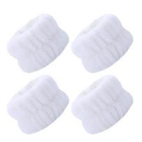 2 poros reguliuojamos apyrankės itin sugeriančios vandenį, elastingos veido prausimosi apyrankės, greitai džiūstančios, patogiai priglundančios, rankos juosta balta