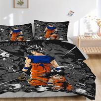 3pcs DragonBallZ, Goku Bedding Set. Soft and Comfortable with No Core Included (1x Duvet Cover + 2x Pillow Covers) yy251010133 135x200cm